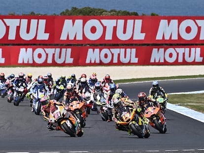 Imagen del GP de Australia de Moto 2, celebrado el pasado fin de semana.