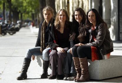 El grupo Las Migas, que realiza flamenco-pop, presentó ayer en Madrid su primer disco