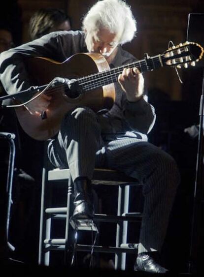 Manolo Sanlúcar en la inauguración de la Bienal de Flamenco de Sevilla