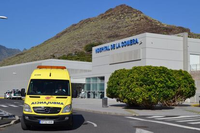 Fachada del hospital de La Gomera, el pasado 1 de febrero.