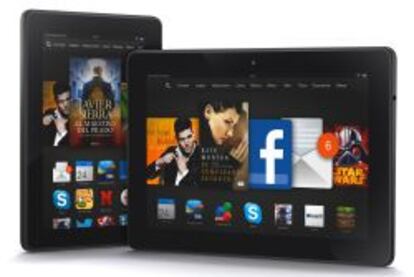 Nuevas tabletas Kindle Fire HDX de Amazon.