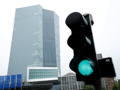 Fachada del Banco Central Europeo, en Fráncfort (Alemania), el 8 de julio.