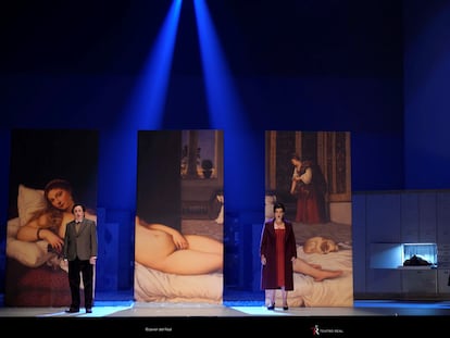 Ensayo de 'El abrecartas', la última ópera de Luis de Pablo en el Teatro Real.