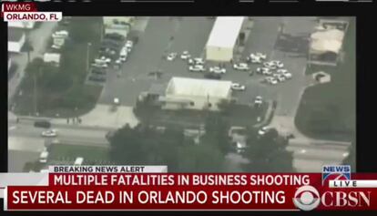 Local do incidente em Orlando.