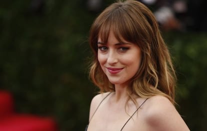 Dakota Johnson, en el Museo de arte Metropolitano de Nueva York.