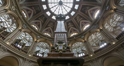 Interior de la Bolsa de Madrid