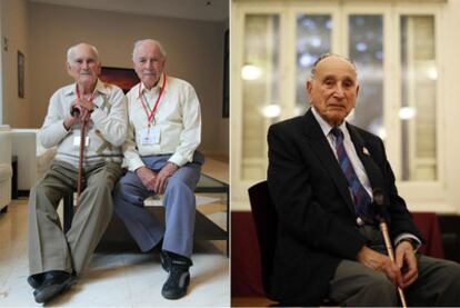 The brothers José y Vicente Almudéver (left) and Briton David Lomon.