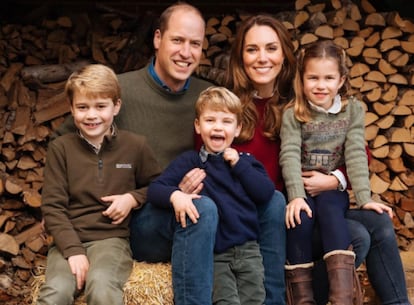 El posado navideño de los duques de Cambridge.