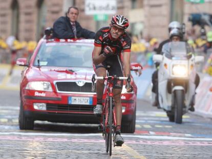 Pablo Lastras, en el Giro de 2008