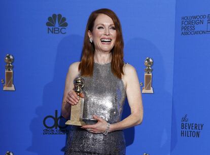 Julianne Moore, eleita a melhor atriz de drama por ‘Para Sempre Alice’.