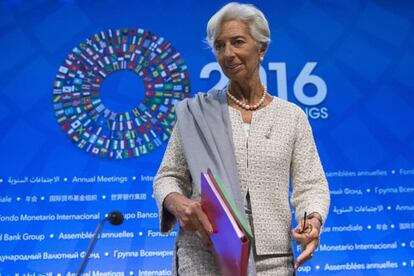 La directora gerente del Fondo Monetario Internacional (FMI), Christine Lagarde