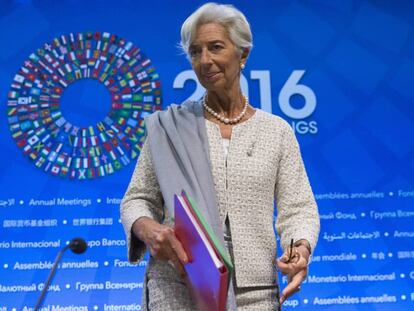 La directora gerente del Fondo Monetario Internacional (FMI), Christine Lagarde