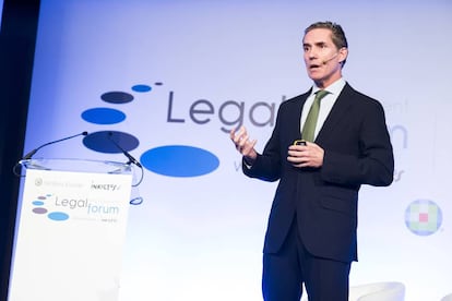 Juan Picón, durante su intervención el pasado martes 24 en el Legal Management Forum.