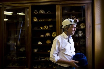 Juan Luis Arsuaga is the co-director of the Atapuerca paleontological site, Burgos province.