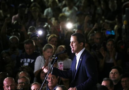 Juan Guaidó at an event this week in Caracas.