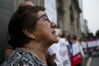 Manifestación del movimiento Laicos de Osorno contra el encubrimiento del escándalo por abusos sexuales a menores en el país. Estas protestas suceden ante la llegada del papa Francisco al país, quién en principio, no se reunirá con las víctimas de los sacerdotes pederastas.