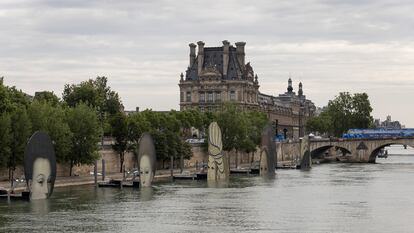 El Sena a su paso por París durante los Juegos.