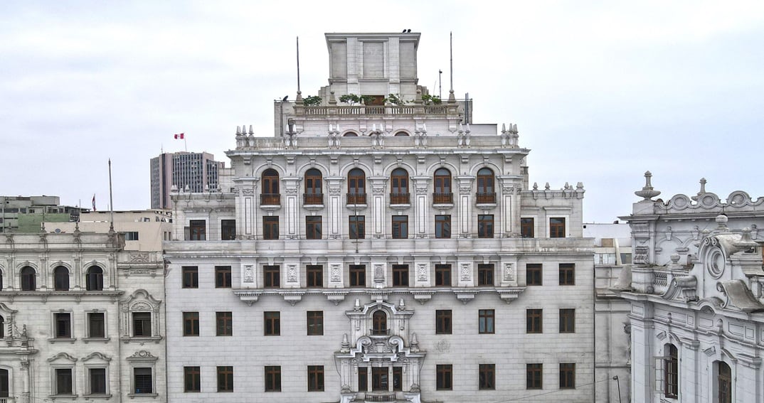 Edificio Sudamericana en el centro histórico de Lima, de la compañía Fibra Prime, en una imagen cedida.