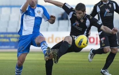 Verdés, durante el partido frente al Sabadell.