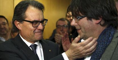 Artur Mas i Carles Puigdemont.