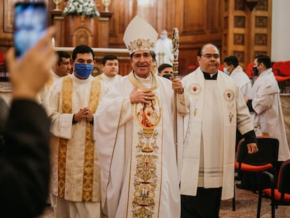 El obispo Antonio González Sánchez en Ciudad Victoria el 17 de diciembre 2020.