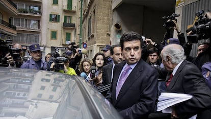 El expresidente de Baleares Jaume Matas, a su salida de los juzgados de Palma de Mallorca, en una foto de 2019.