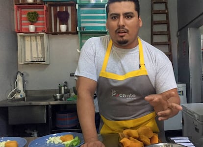 El chef Fransua Robles, en La Picante.