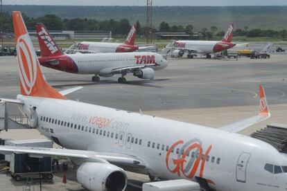 Avi&otilde;es no aeroporto de Bras&iacute;lia, em imagem de arquivo.