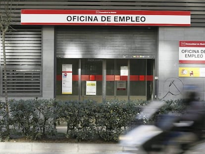 Una oficina de empleo en Madrid. 