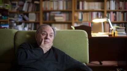 Juan María Uriarte, durante una entrevista en su casa, en el año 2015.