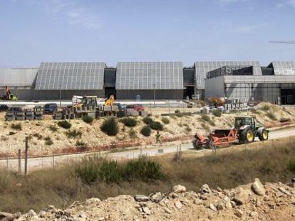 Obras de la desaladora de Torrevieja en 2009.