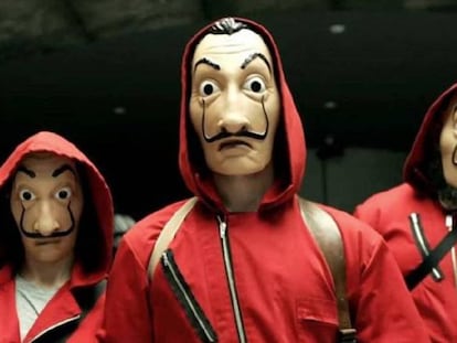 Fotograma de La casa de papel, serie original de Netflix.