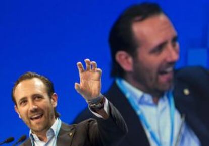 El presidente de Baleares, Jos&eacute; Ram&oacute;n Bauz&aacute;, en una convenci&oacute;n del PP en 2011.