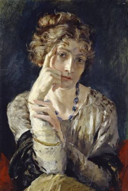 Retrato de Henriette Fortuny, realizado por su marido.