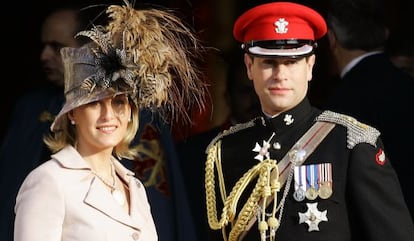 Los condes de Wessex, el príncipe Eduardo y su esposa, Sophie Rhys-Jones.