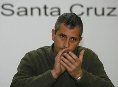 Branco Marinkovic, presidente del Comité de Santa Cruz, el miércoles en Guarayos.