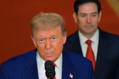 El presidente de Estados Unidos, Donald Trump, el sábado pasado en la Casa Blanca.