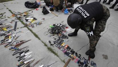 Redada de armas en una prisión hondureña.