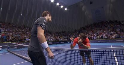 Captura del final de partido entre Murray y Robredo.