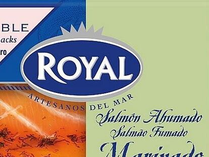 Sobres de salmón ahumado marinado con eneldo de la marca Royal.