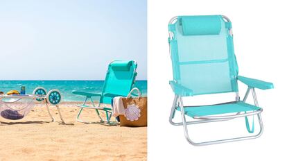 silla de playa plegable