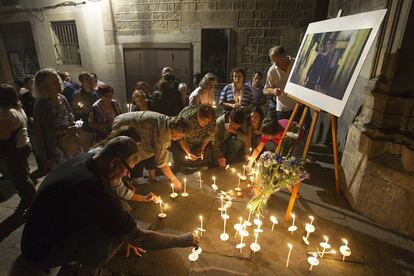 Homenatge al poeta una setmana després de l'assassinat.