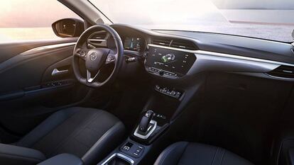 Así es el interior del Opel Corsa-e.