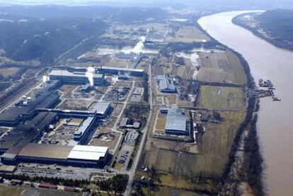 Instalaciones de North American Stainless, compañía del grupo Acerinox, en el Estado de Kentucky (EE UU).