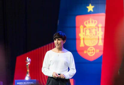 Sonia Bermúdez, este miércoles en la Ciudad del Fútbol de Las Rozas en su presentación como seleccionadora absoluta.