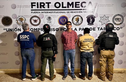 Detención de Ángel Javier N, el 29 de julio de 2025, en Tabasco.