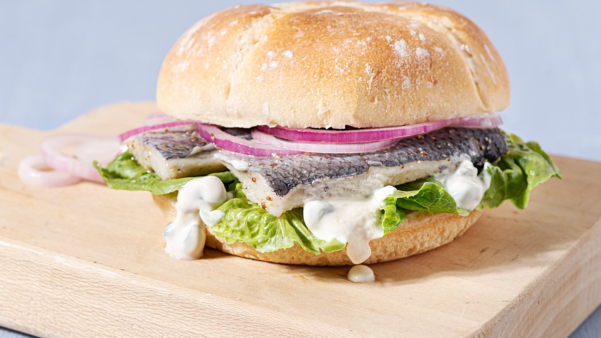 Bocadillo de pescado al estilo del norte de Alemania-image