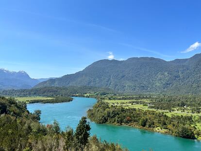 Vista del río Puelo.