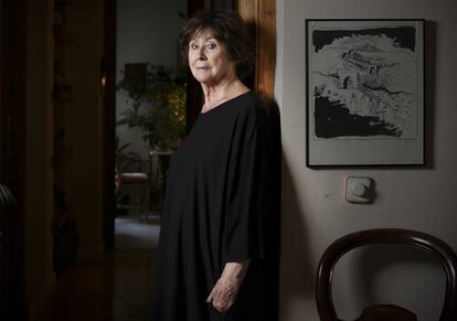 La actriz Julieta Serrano, hoy, en su casa de Madrid.