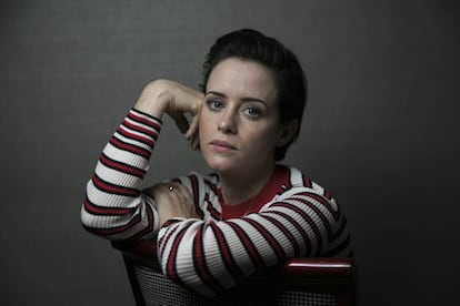 Claire Foy, retratada durante su promoción en Madrid.